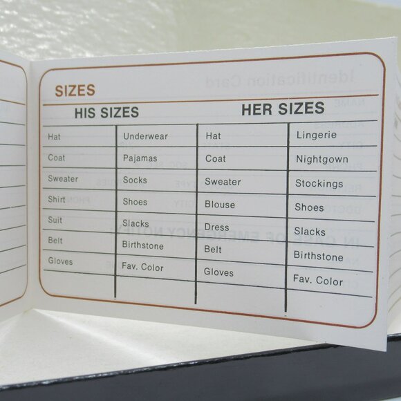 Vintage Men's Swank Black Pig Skiin Wallet & Card Holder Set In Original Box - Picture 16 of 16